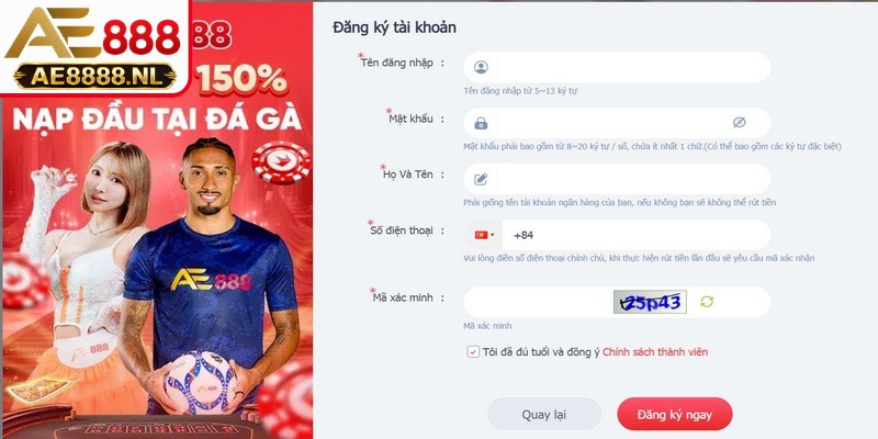 Đọc kỹ và đồng ý với chính sách điều khoản đăng ký rất quan trọng